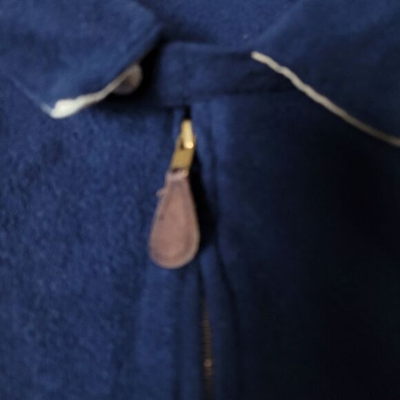 Vtg 90's Polo Ralph Lauren Sport Men's Size XL Navy Blue Fleece Bomber Jacket - Picture 5 of 9